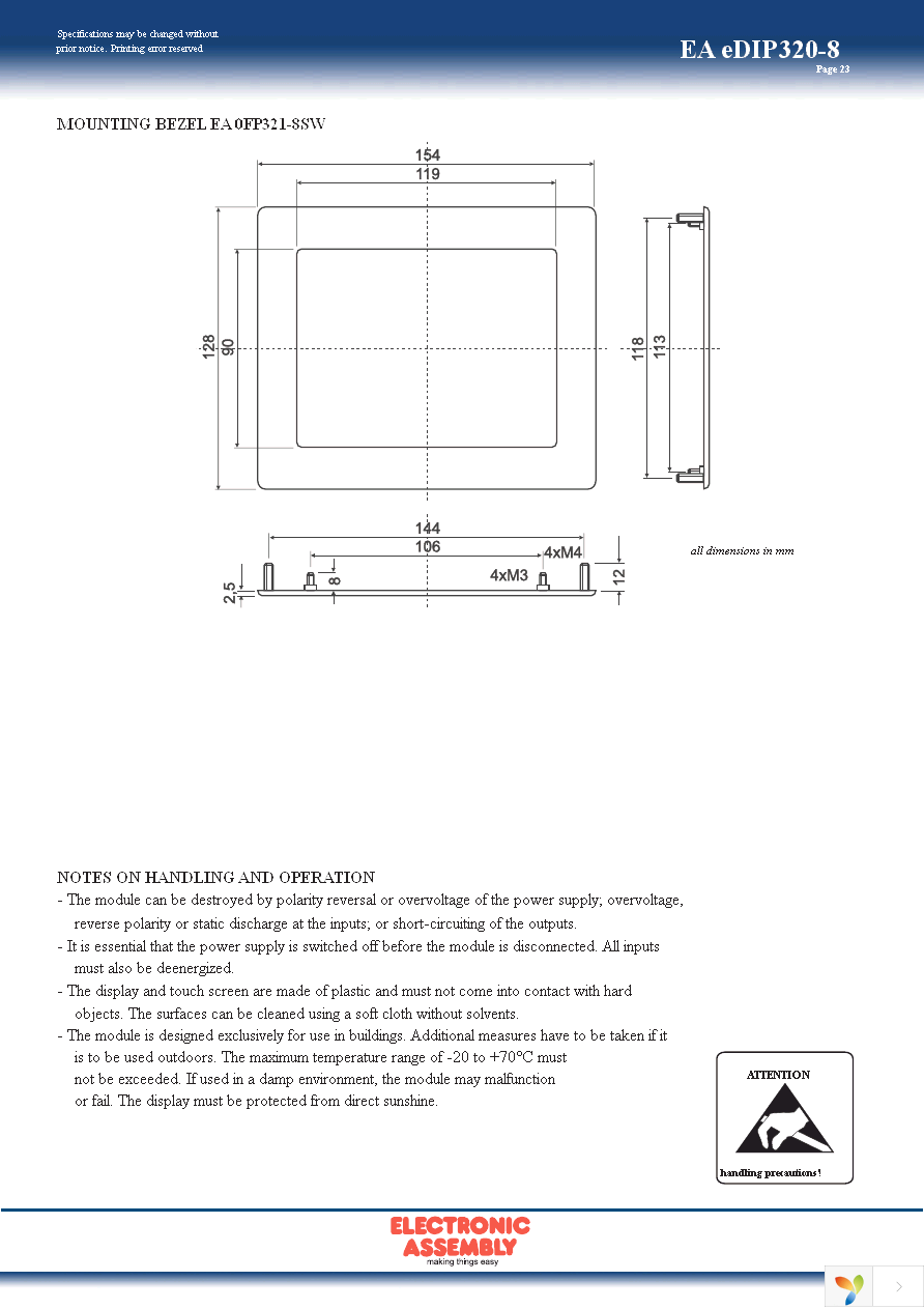 EA 0FP321-8SW Page 23